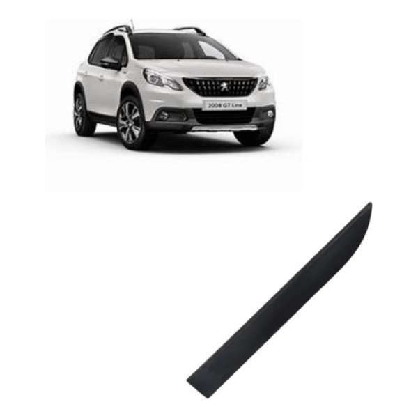 Friso Porta Peugeot 2008 2017 Traseiro Esquerdo Preto