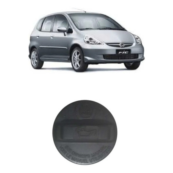 Tampa Enchimento Óleo Para Honda Fit 1.4 8v 2003/2008 Preto