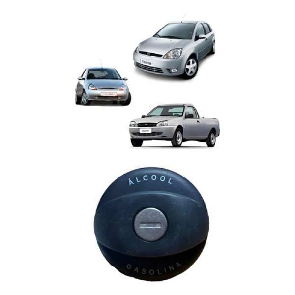 Tampa Tanque Combustivel Sem Chave Ford Courier Fiesta Ka Preto