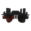 Comando/botao Pisca Alerta/trava Portas Megane 07/13 Vermelho