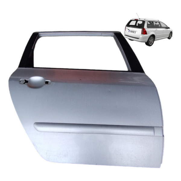 Porta Peugeot 307 Sw 2007 Traseira Carona Direita Preto