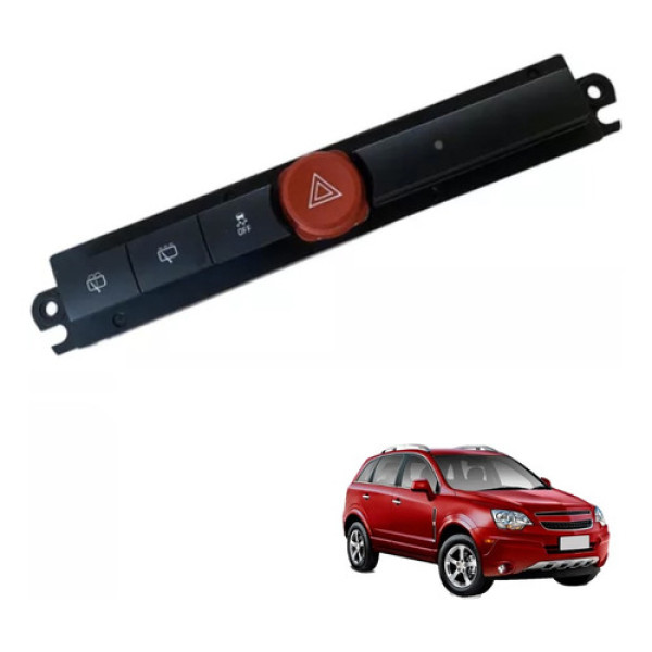 Botão Pisca Alerta Off Chevrolet Captiva 2010 Original Vermelho