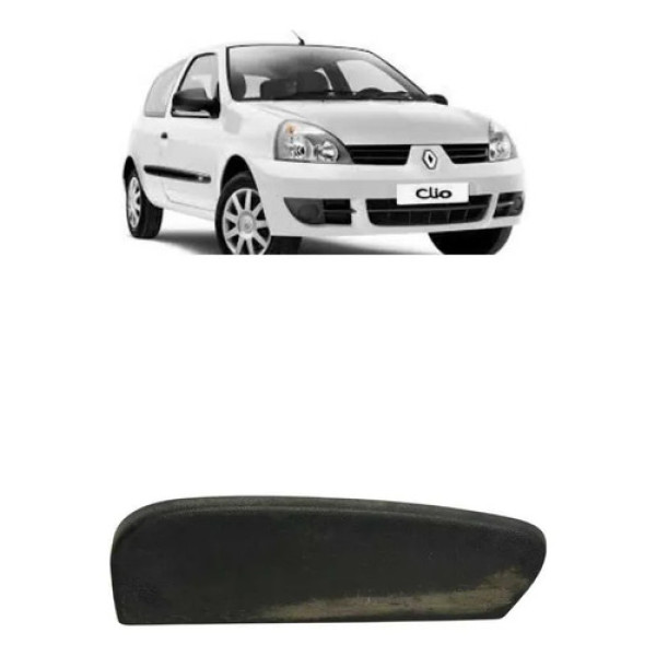 Acabamento Lateral Banco Motorista Renault Clio 2004-2012 Preto