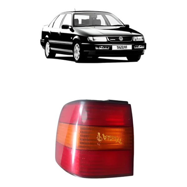 Lanterna Traseira Esquerda Vw Passat Alemão 1993-1997 Esquerdo/motorista Vermelho
