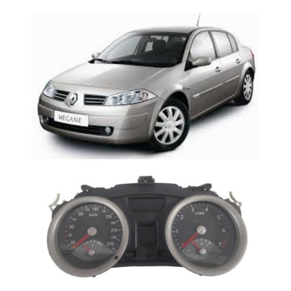 Painel Instrumentos Velocimetro Rpm Megane 2006 A 2012 Usado Preto