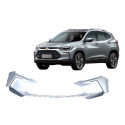 Aplique Parachoque Dianteiro Chevrolet Tracker 2020 2024 Prata Brilhante