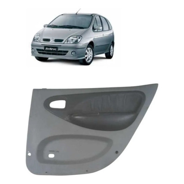 Forro Porta Traseira Direita Renault Scenic 2005 Prata