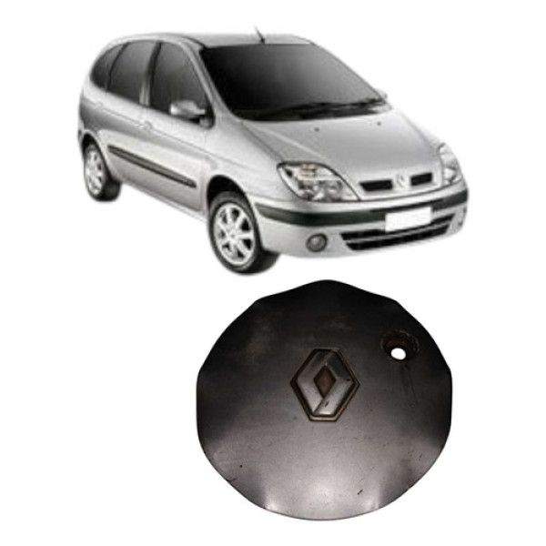 Calota Central Roda Renault Scenic 2001 Á 2006 \'unidade\'\' Cinza