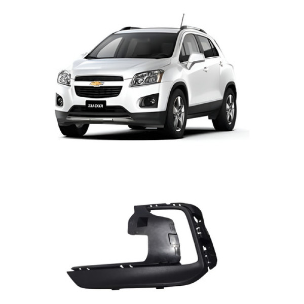 Moldura Farol De Milha Para Drl Led Tracker 2021 A 2024 Le P Preto Esquerdo