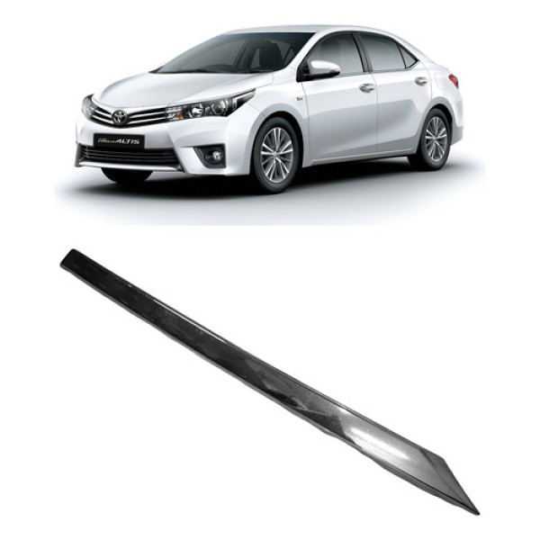 Friso Cromado Grade Dianteira Ld Toyota Corolla 2015 A 2017 Prateado