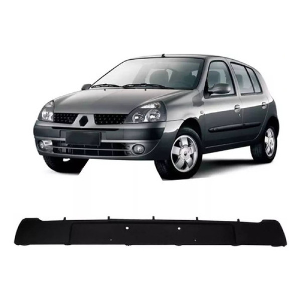 Friso Moldura Central Parachoque Dianteiro Clio 2003 2004 05 Preto