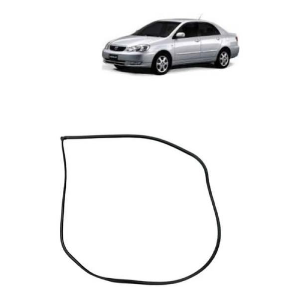 Borracha De Vedação Porta Tras Direita Toyota Corolla 2003 Preto