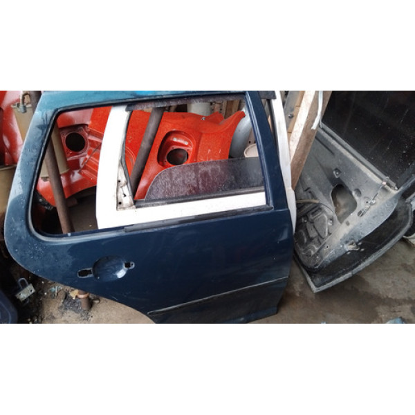 Porta Traseira Direita Vw Golf Sr 2000 Traseira Direito Azul