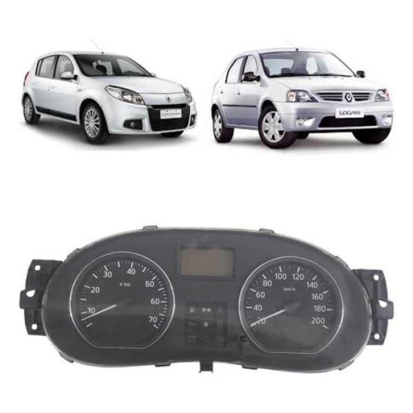Painel De Instrumentos Renault Sandero Logan 2008/2014 Preto