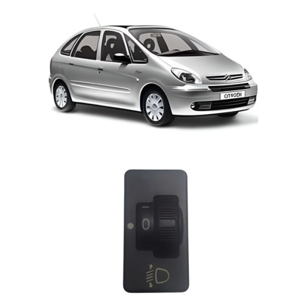 Botão Regulagem Farol Xsara Picasso 2009 A 2011 Preto
