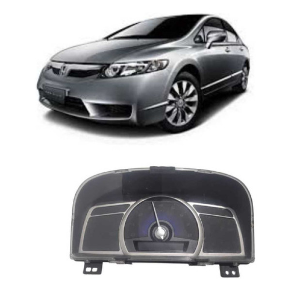 Painel Instrumento Honda Civic 1.8 2007 A 2011 Automático Preto
