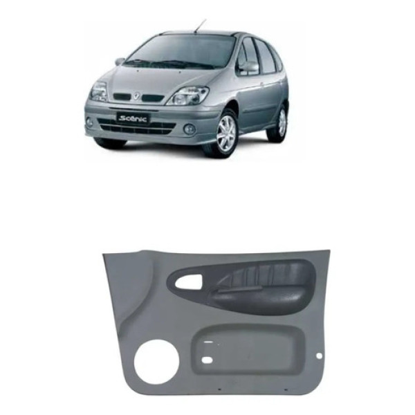 Forro Porta Dianteira Direita Renault Scenic 2005 Cinza
