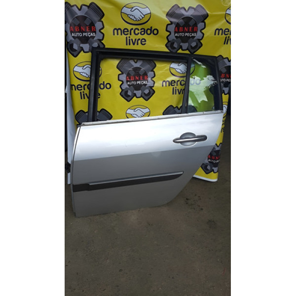 Porta Traseira Esquerda Renault Megane 2009 Esquerdo Prateado