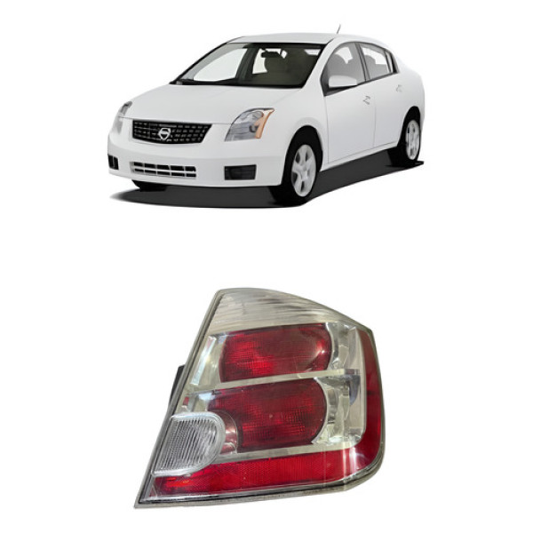 Lanterna Traseira Direita Nissan Sentra 2008 2009 2010 Direito/passageiro Branco