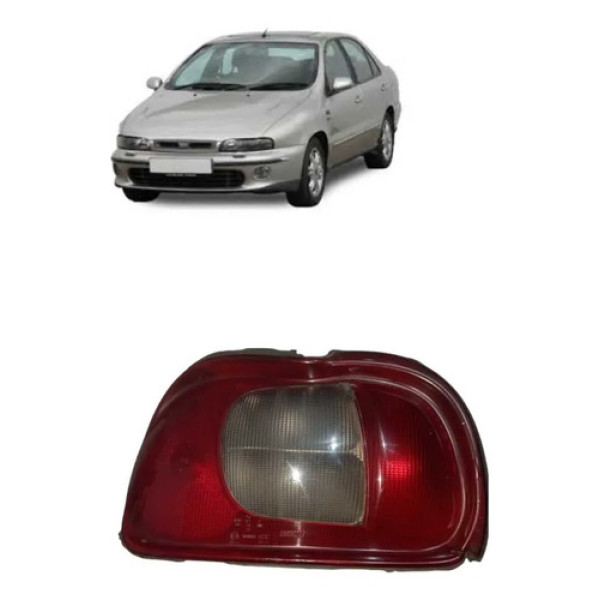 Lanterna  Esquerdo Fiat Marea Sedan1998 À 2001  Esquerdo/motorista Vermelho