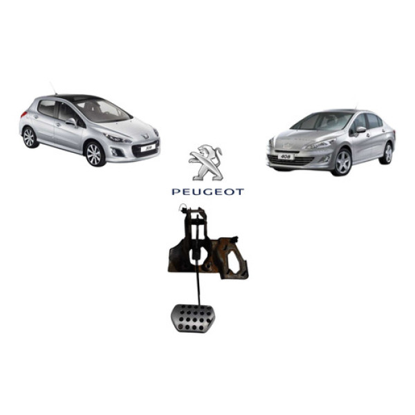Pedal Freio Peugeot 308 408 2011 Á 2014 Automático Preto