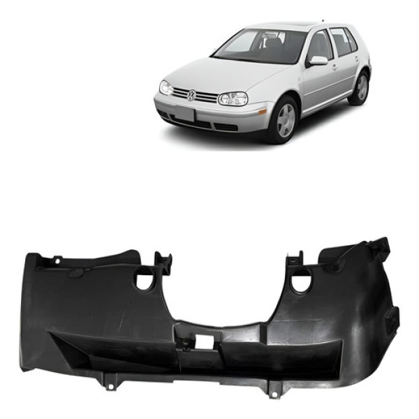 Moldura Inferior Coluna Direção Volkswagen Golf 2001 Preto