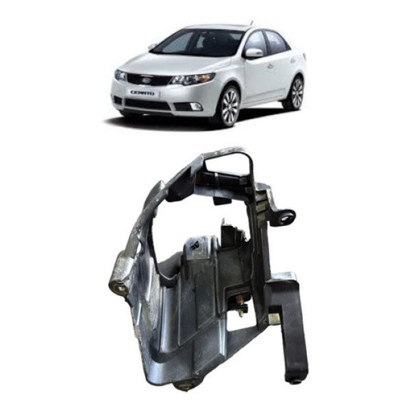 Suporte Esquerdo  Fixação Farol De Milha Cerato 2011 Detalhe Preto