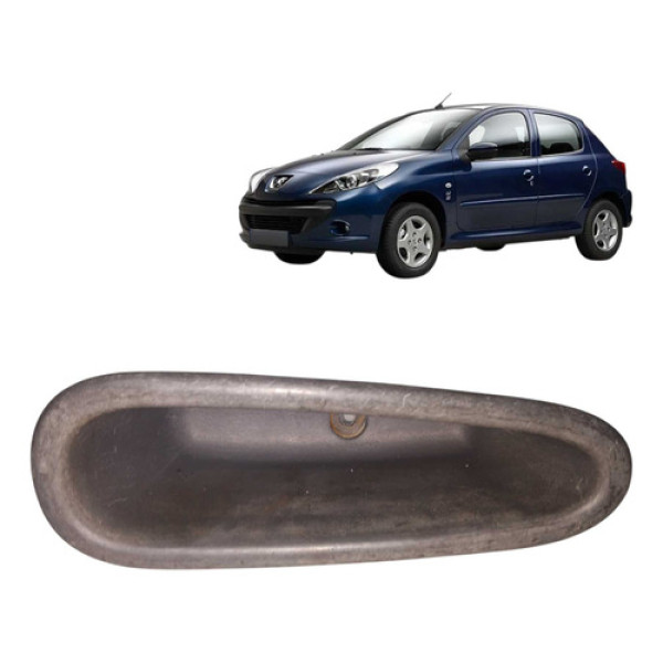 Moldura Puxador Porta Dienteira Esquerda Peugeot 206 207 Preto
