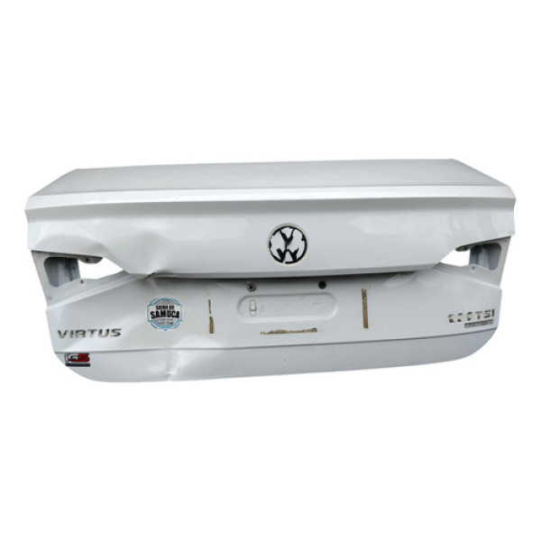 Tampa Traseira Porta Malas Volkswagen Virtus 2018 2019 Branca