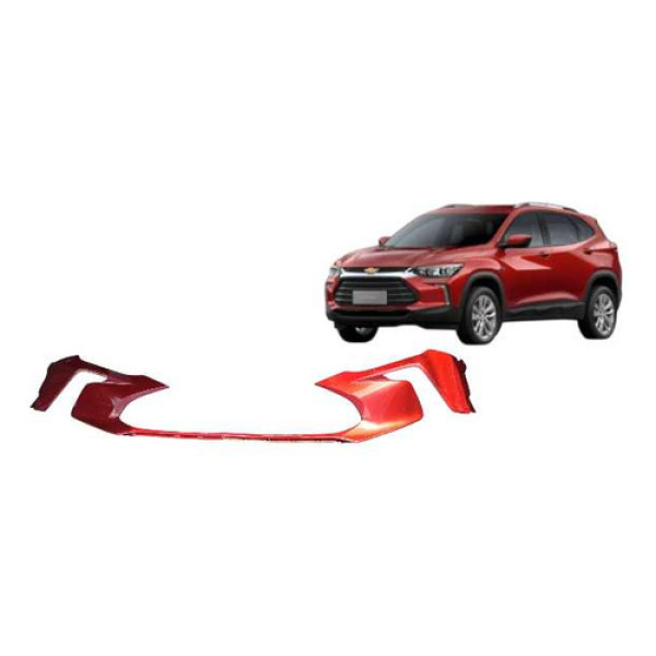 Moldura Do Parachoque Dianteiro Tracker 2019/2023 Vermelho