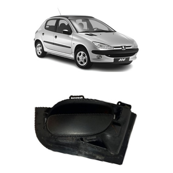 Maçaneta Interna Porta Peugeot 206 Dianteira Direita  Dianteira
