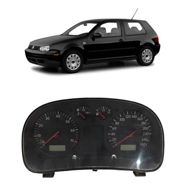 Painel Instrumento Velocímetro Golf 2002 / 2006 Usado Preto