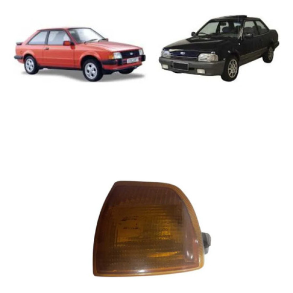 Lanterna Pisca Seta Diant. Ford Escort  Verona 88/93 Detalhe Amarelo