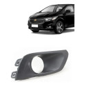 Moldura L/d Parachoque Onix Prisma C/furo Farol Milha 17/20 Preto Direito