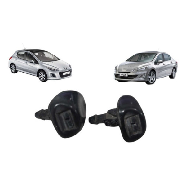 Esguicho Agua Burucutu Peugeot 308 408 2011 Á 2017 Preto