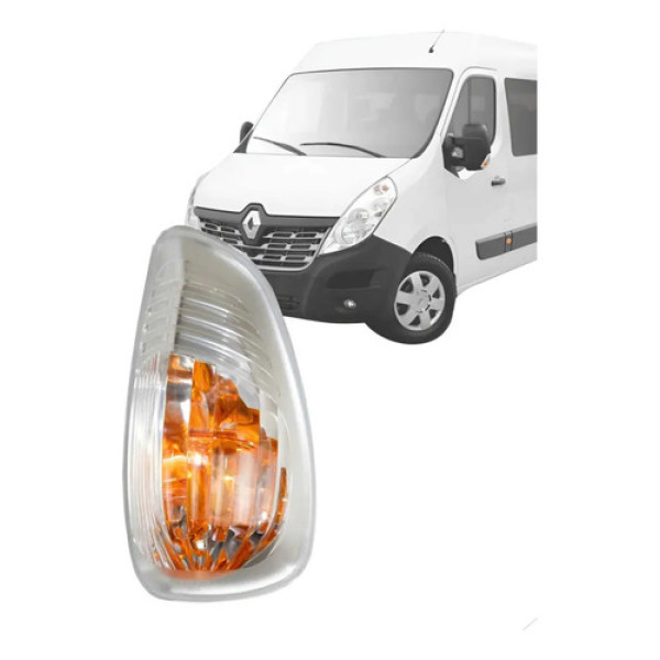 Lanterna Pisca Seta Retrovisor Renault Master L/e 12 13 A 22 Transparente