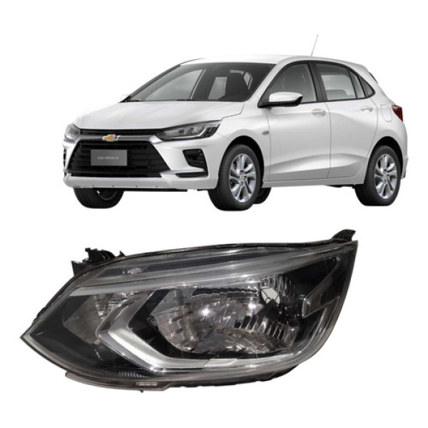 Farol Esquerdo Gm Onix 2022 Á 2024 C/detalhe Original Esquerdo/motorista