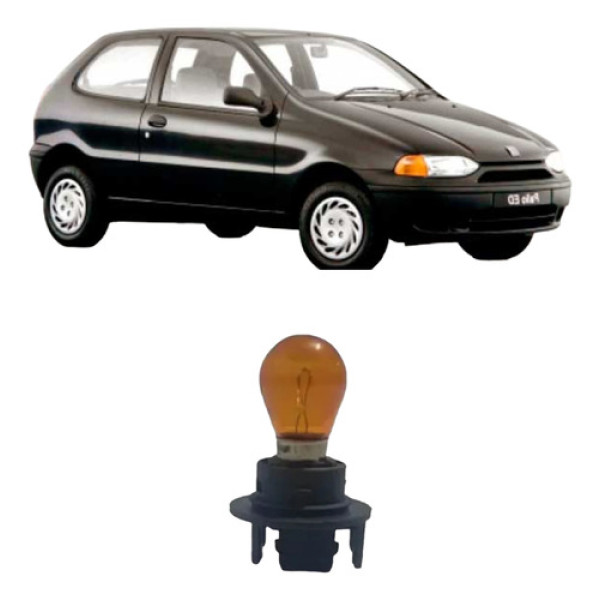 Soquete Lanterna Pisca Com Lâmpada Fiat Palio 96/00 Amarelo