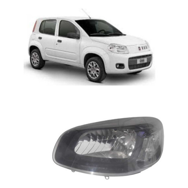 Farol Lado Esquerdo Fiat Uno 2015 A 2021 *detalhe (usado) Esquerdo/motorista