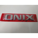 Emblema Letreiro Onix Cromado Traseira