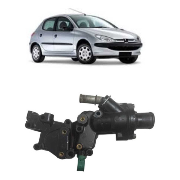 Carcaça Válvula Termostática Peugeot 206 1.4 2005 9654775080