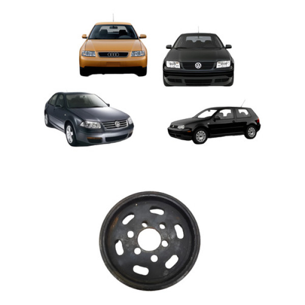 Polia Bomba Direção Hidráulica Vw Golf 1995 A 2001 Preto
