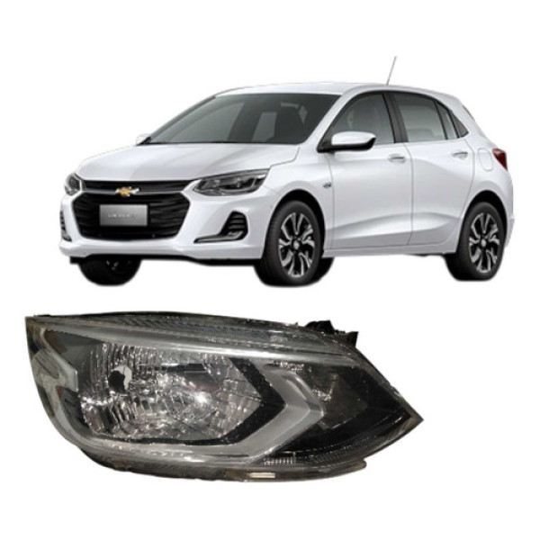 Farol Direito Chevrolet Onix Original 2020 A 2023 C/detalhe Direito/passageiro