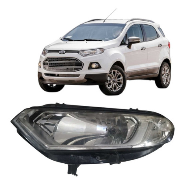 Farol Esquerdo Ford Ecosport 2017 A 2019 Original Esquerdo/motorista