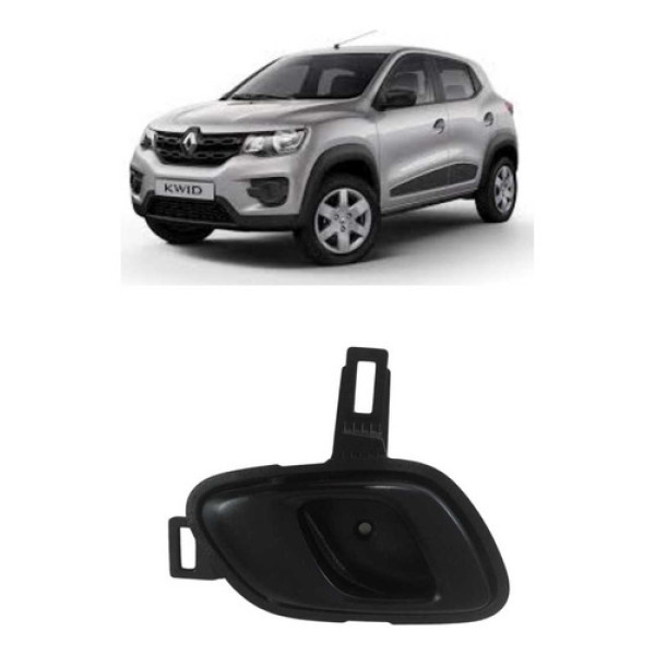 Maçaneta Interna Renault Kwid 2016 /2021 Direito Preto Dianteira/traseira