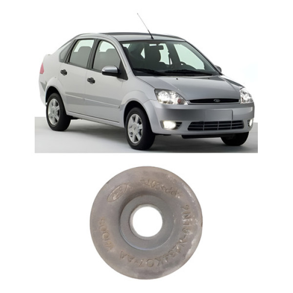 Suporte Manivela Vidro Ford Fiesta 2003 A 2014 Preto