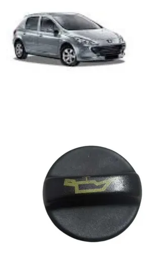 Tampa Óleo Motor Peugeot 307 Citroen C4 2007 A 2012 Preto