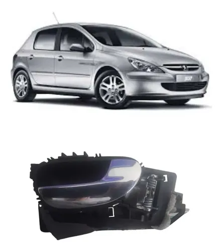 Maçaneta Interna Direito Peugeot 307 2004 2012 Original Traseira