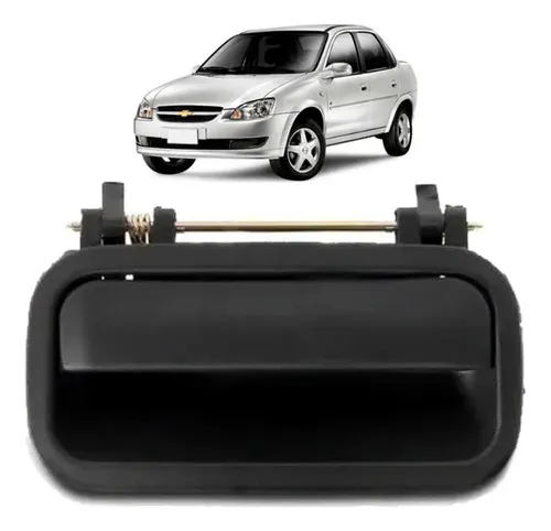 Maçaneta Externa Traseira Esquerda Gm Corsa 1994-2005 Preto Traseira