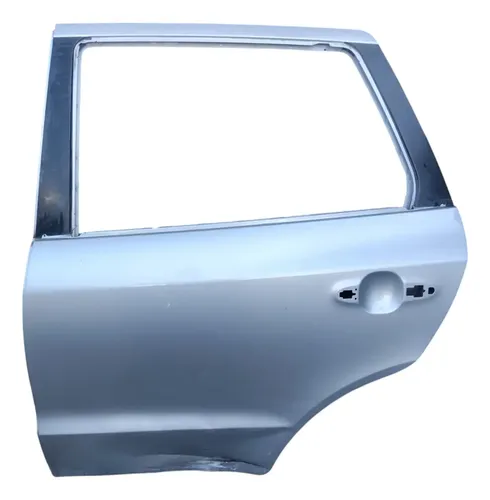 Porta Traseira Esquerda Hyundai Santa Fé 2006 2007 A 2012 Traseira Esquerdo Prata